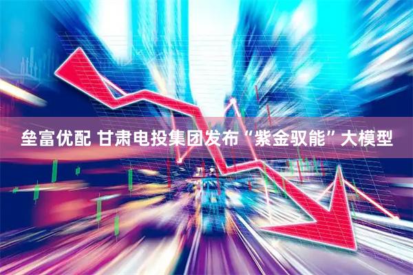 垒富优配 甘肃电投集团发布“紫金驭能”大模型